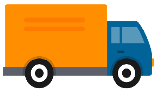 Logo free shipping truck delivery